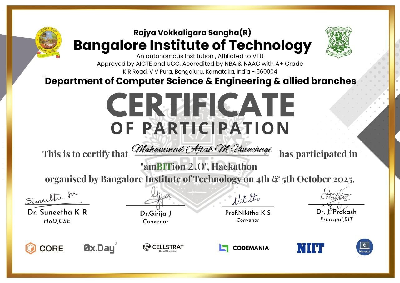 Banglore Hackathon